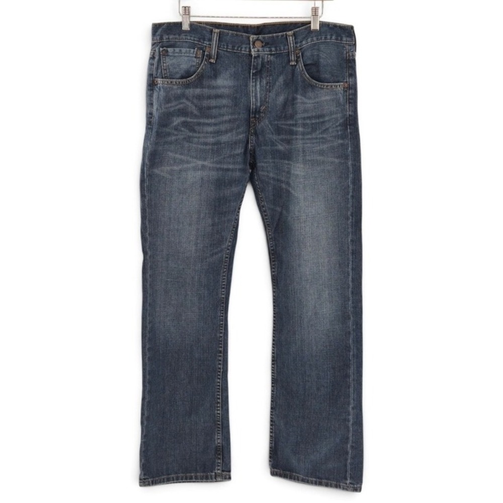 Levis 527 Slim Bootcut Jeans Mens 33x30 Blue Medium Wash Denim Western Workwear